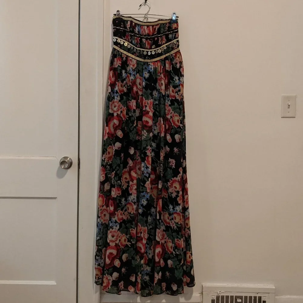 Boho Coin Detail Floral Maxi Dress - Picture 6 of 6